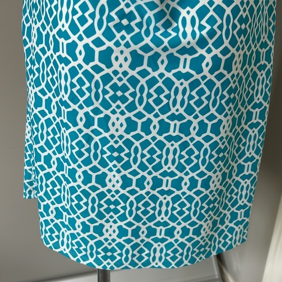 Jude Connally Lisa Blue Print Halter Dress Coastal Sun Summer Beach Spring Sz S - Picture 6 of 10